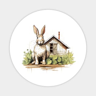 Farm Rabbit Magnet